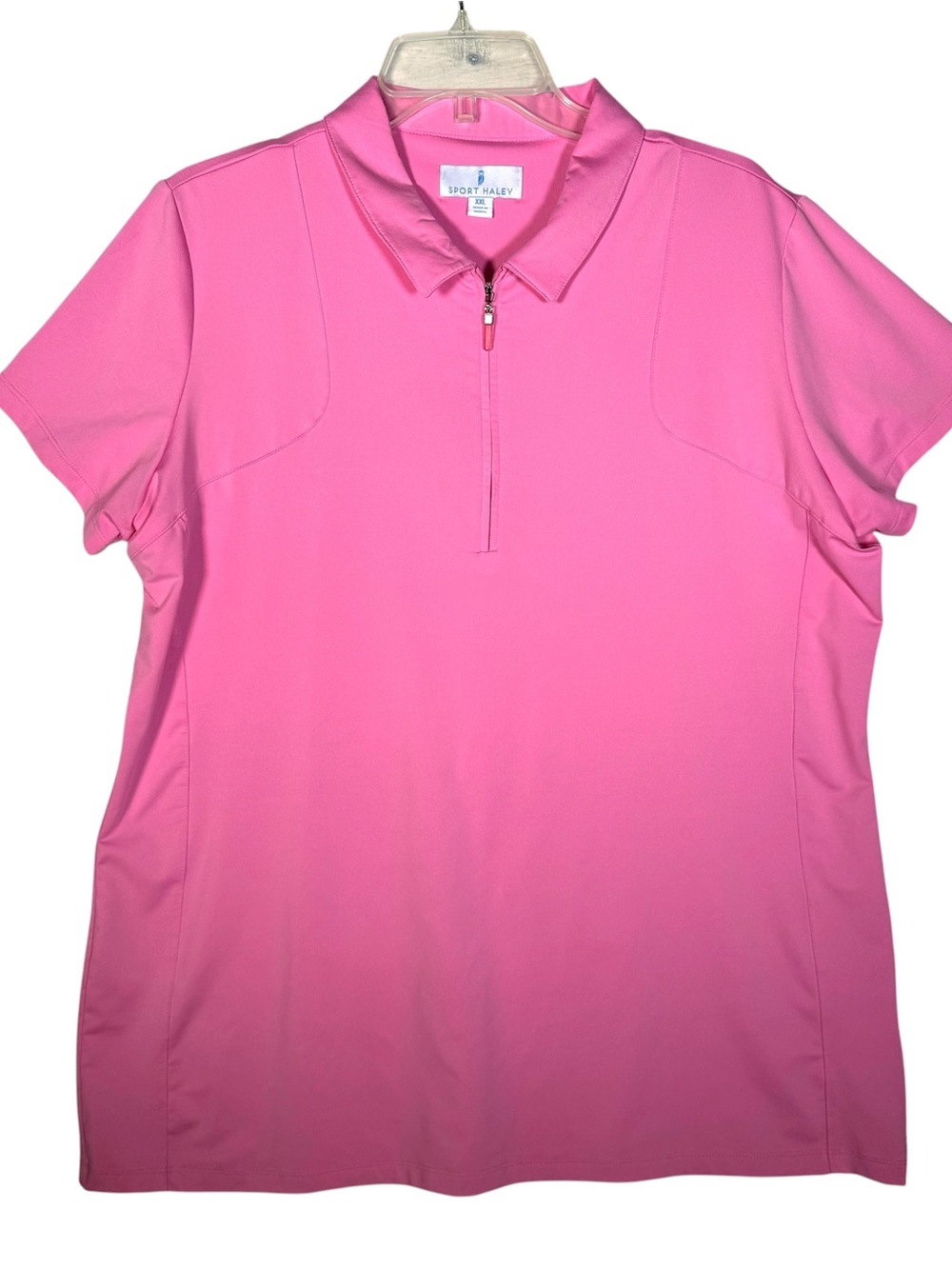 Sport Haley Pink Zip Golf Polo Shirt Women’s Size  XXL